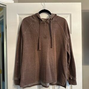 brown pink republic hoodie